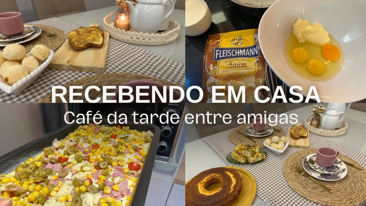 RECEBENDO EM CASA PARA UM CAFÉ DA TARDE| Fiz as receitinhas, bolo, torta e rabanada