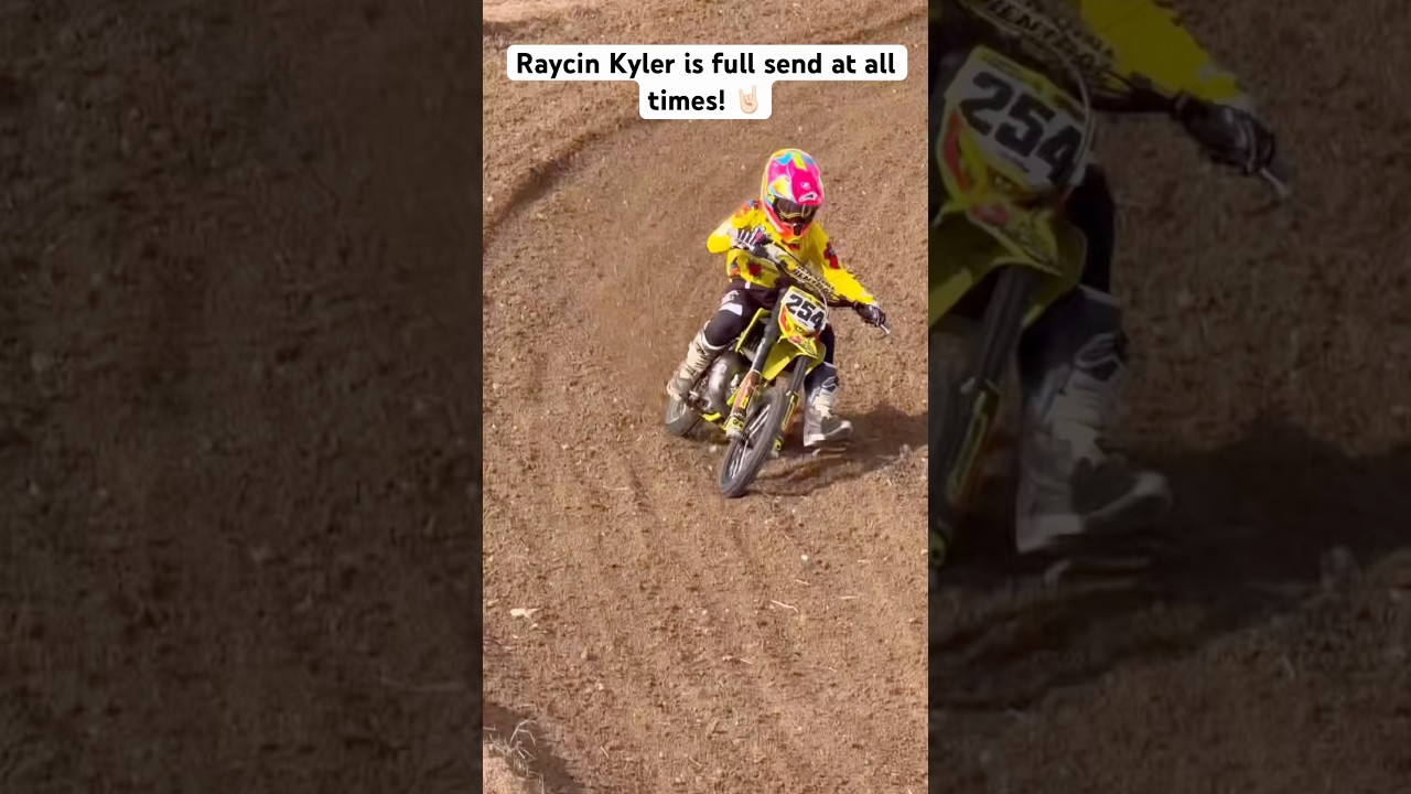 She Rides Like a Mini Haiden Deegan! #dirtbike#motocross#racing#fyp#iphone#viral#bike#rider#girl
