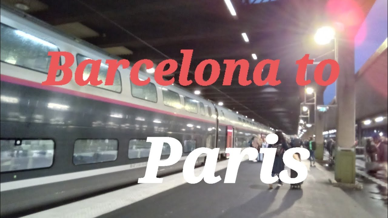 TGV bullet train Barcelona to Paris 18 Nov 2023