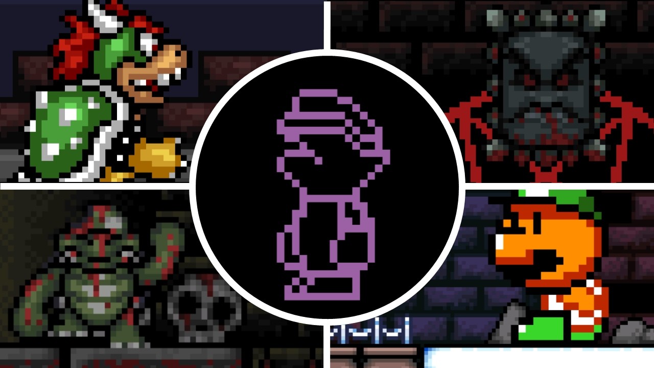 [OLD SMW HACK] Mario Game - All Bosses & Ending