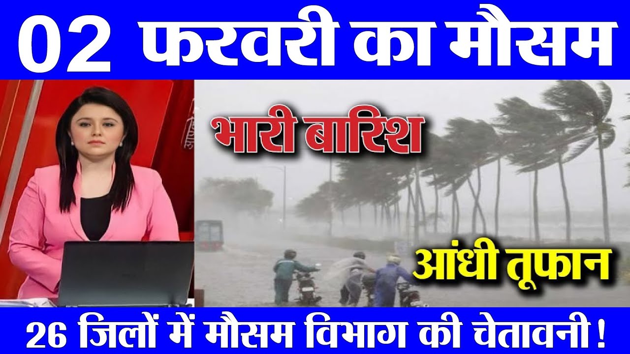 02 फ़रवरी का मौसम| today weather update, heat wave, #Mausam_ki_jankari #Lucknow_weather #आज_का_मौसम