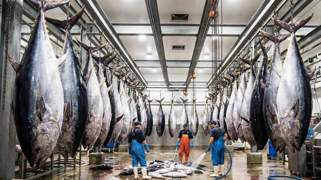 Bagaimana Ribuan Ikan Tuna Perhari Diproses di Pabrik Modern