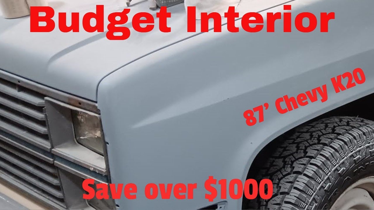 Budget Interior on a 1987 Square Body Chevy