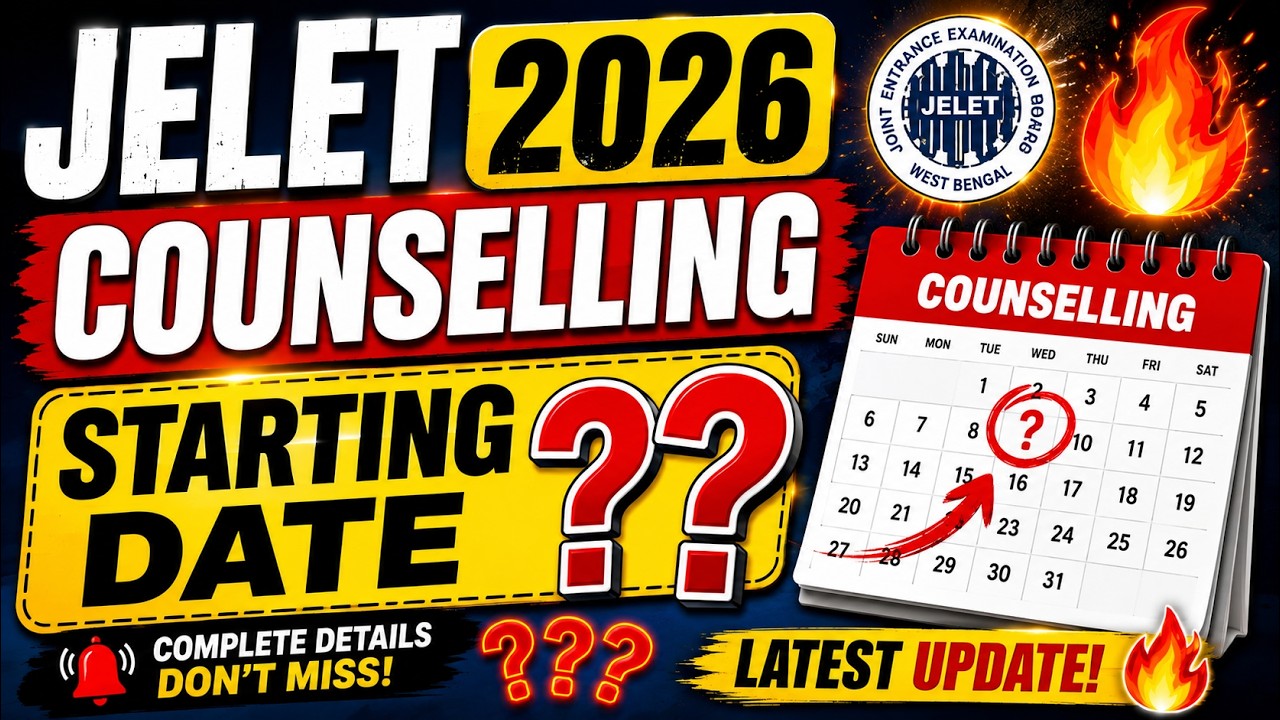 West Bengal Jelet 2026 Counselling notice #jelet2026 #wbjee #decentralizedcounselling