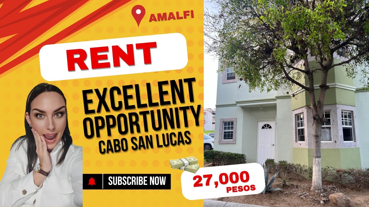 House for RENT in Amalfi, Gated Community in Cabo San Lucas by Stephanie Realtor #rent #loscabos