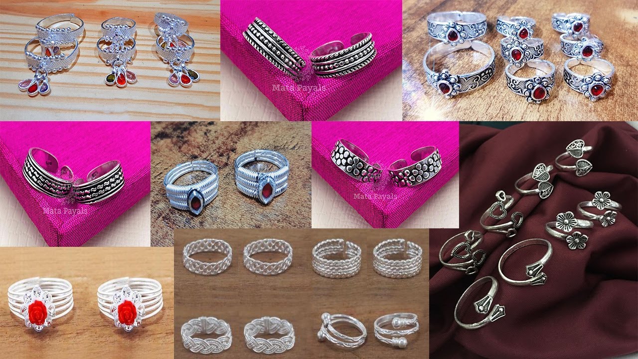 New Collection Of Silver Toe Rings 2023 // Silver Toe Rings With Price || Shridhi Vlog