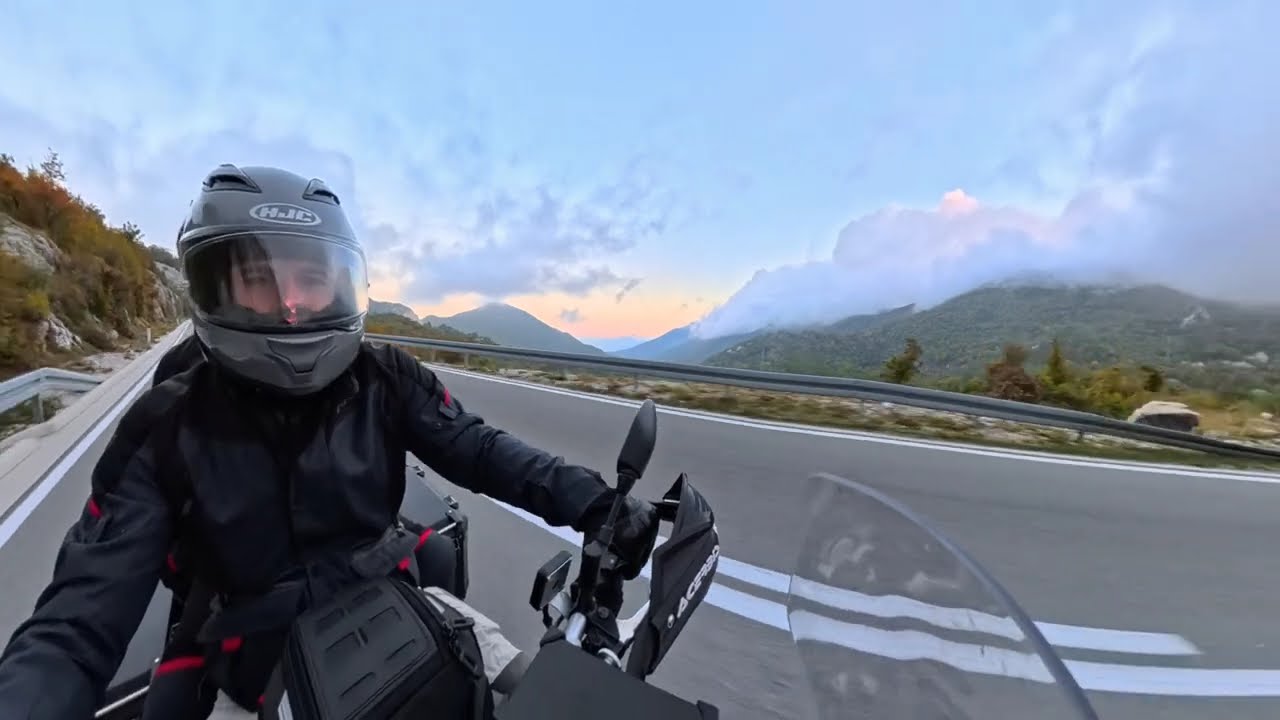 Motorbike the Balkans EP 47 Sunset Drive from Cetinje to Budva 🇲🇪 | Montenegro Scenic Mountain Road