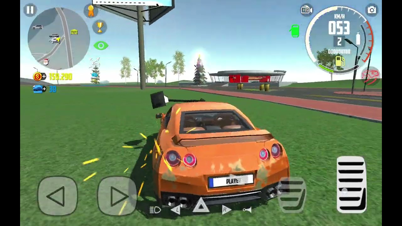I played car simulator 2 and put all of my cars in front of my you so you can see them 😜😁 