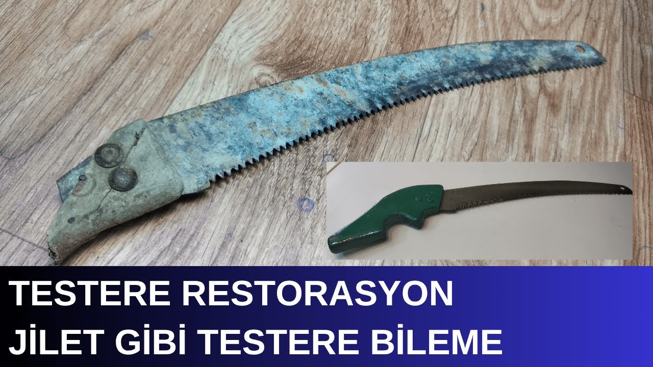 El Testeresini Jilet Kadar Keskinleştirmenin Ustaca Yolu! Razor Sharp Saw Sharpening and Saw