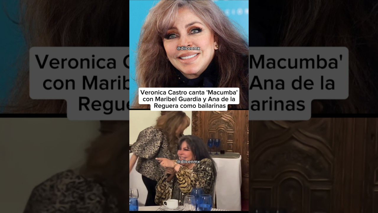VERONICA CASTRO canta MACUMBA con BAILARINAS de LUJO #viral #shorts #reels #entretenimiento #celebs