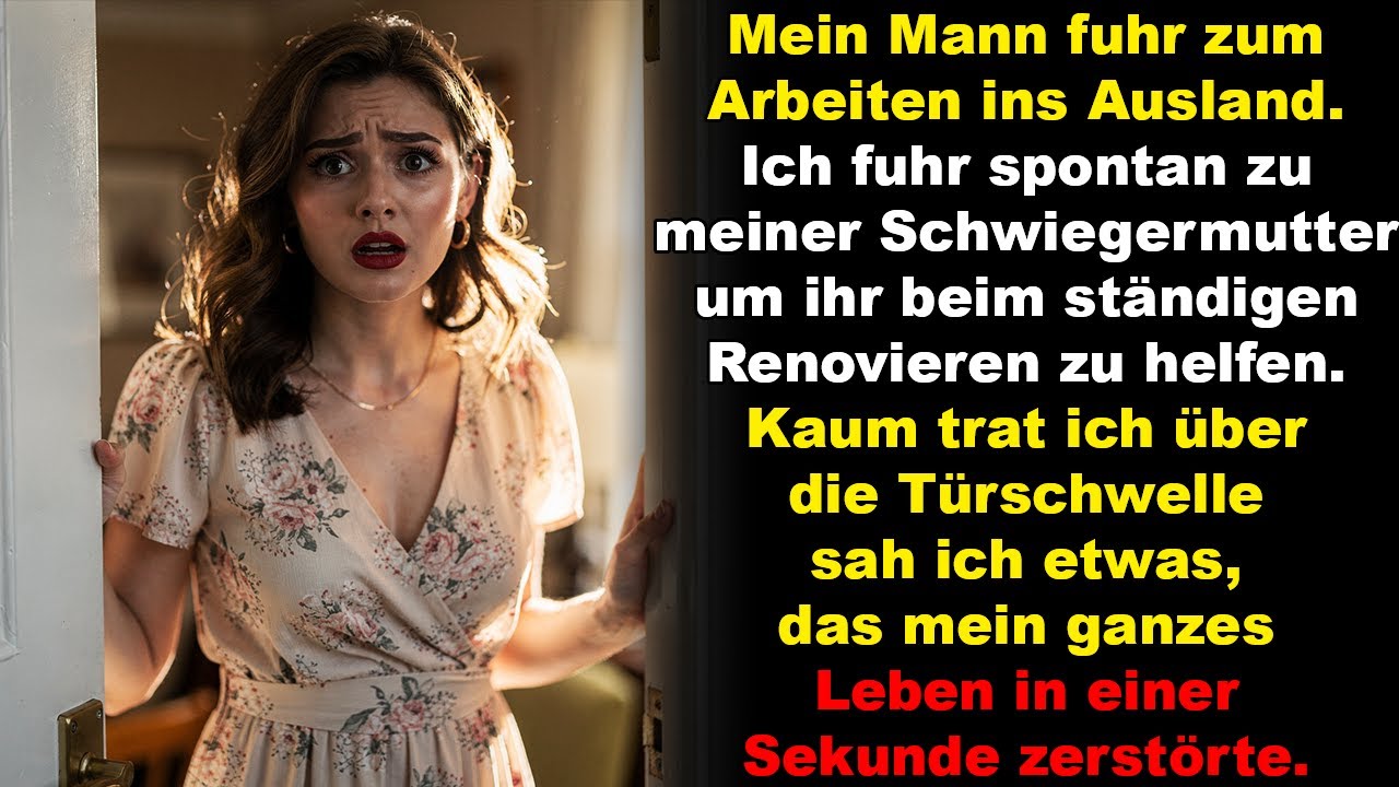Als mein Mann für ein paar Tage zur Arbeit weg war, ging ich zur Schwiegermutter, um zu helfen, aber