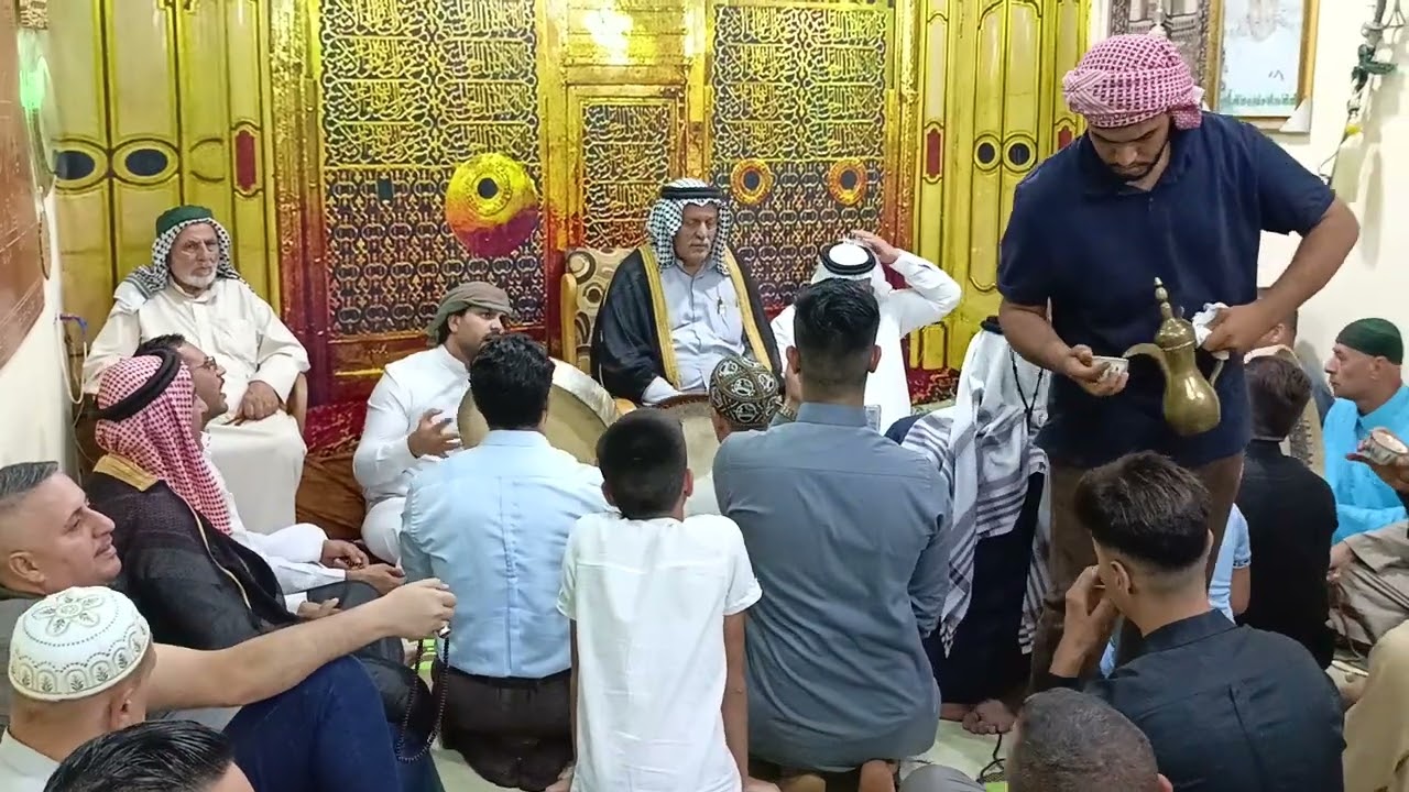 حضور السيد الشيخ محمد الشيخ عبد الوهاب ابو خمرة الرفاعي إلى تكية الملا عادل مديح شيخ خالد ابو خمرة