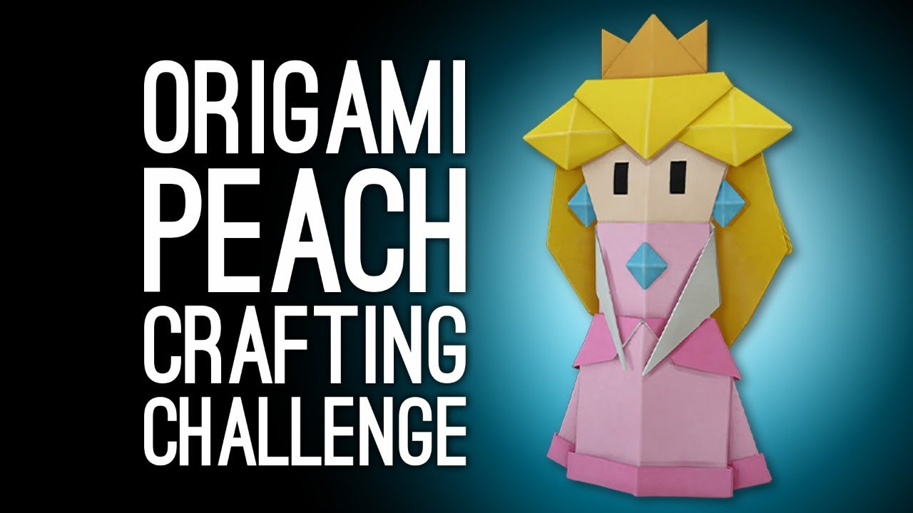 Paper Mario Origami Challenge: Luke Tries to Make Origami Princess Peach