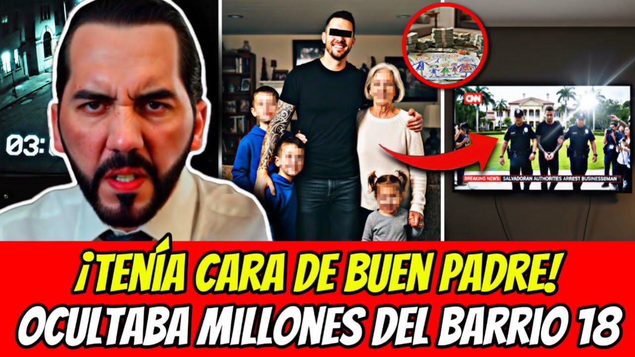 ¡BUKELE ARRESTA A PADRE SOLTERO!: OCULTABA 5 MILLONES DEL BARRIO 18