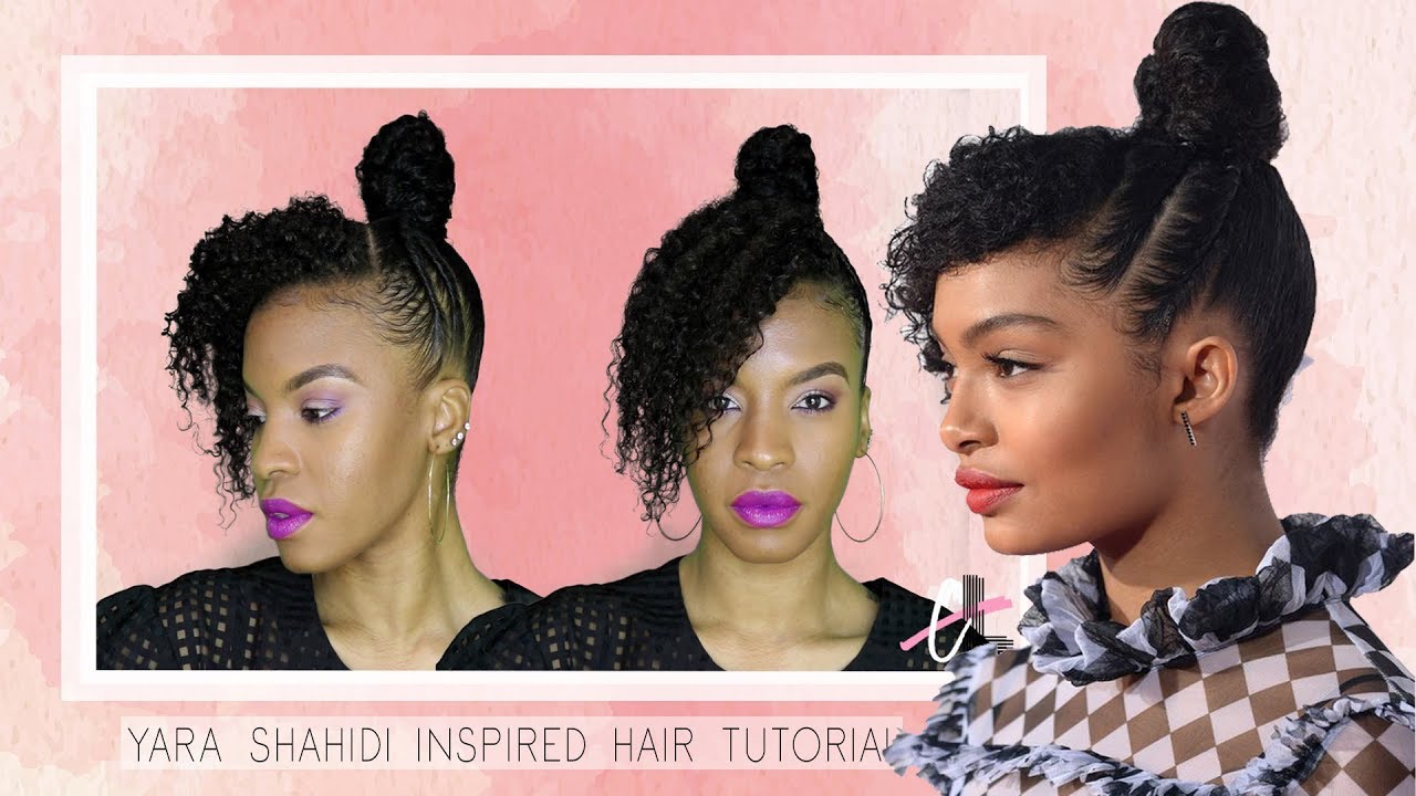 Yara Shahidi Inspired Natural Hair Updo