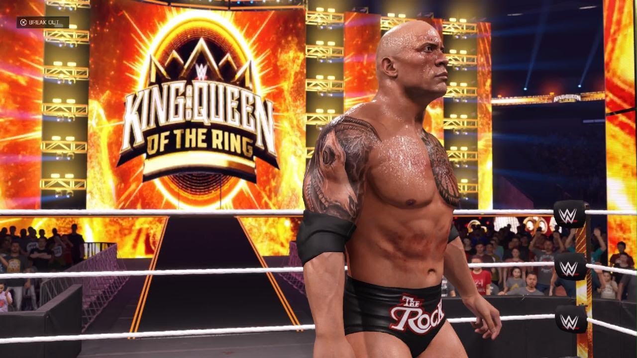 WWE 2K25 - The Rock vs Stone Cold | Craziest Extreme Rules Match | PlayStation 5