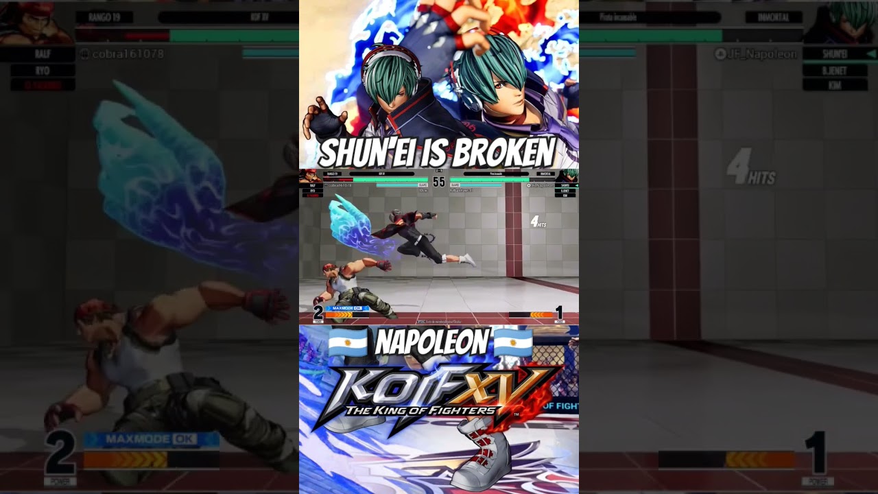 KOF XV | SHUN'EI IS BROKEN | THE KING OF FIGHTERS XV | NAPOLEON FGC #KOFXV #KOF15 #SNK