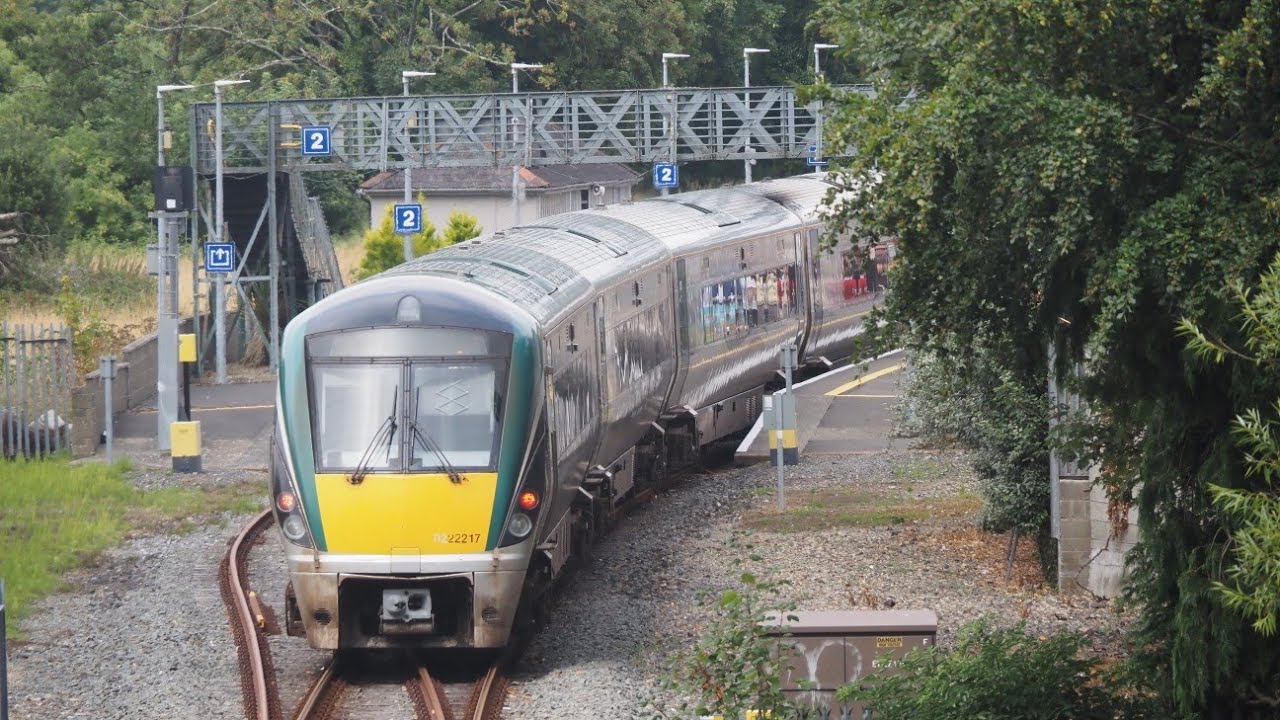 Trains at Enniscorthy and Greystones 31/7/22.
