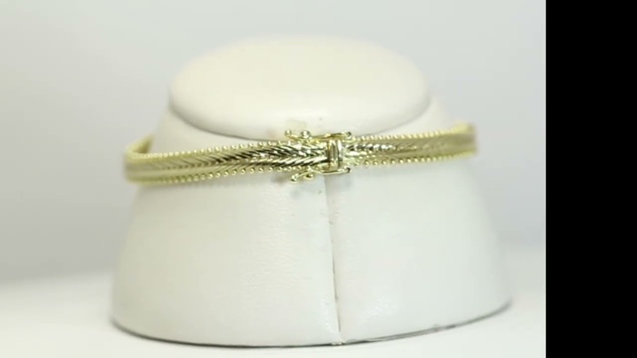 Natural Diamond Sapphire Bracelet 2.07CT 14K Yellow Gold 7 3/16” Long - 34479
