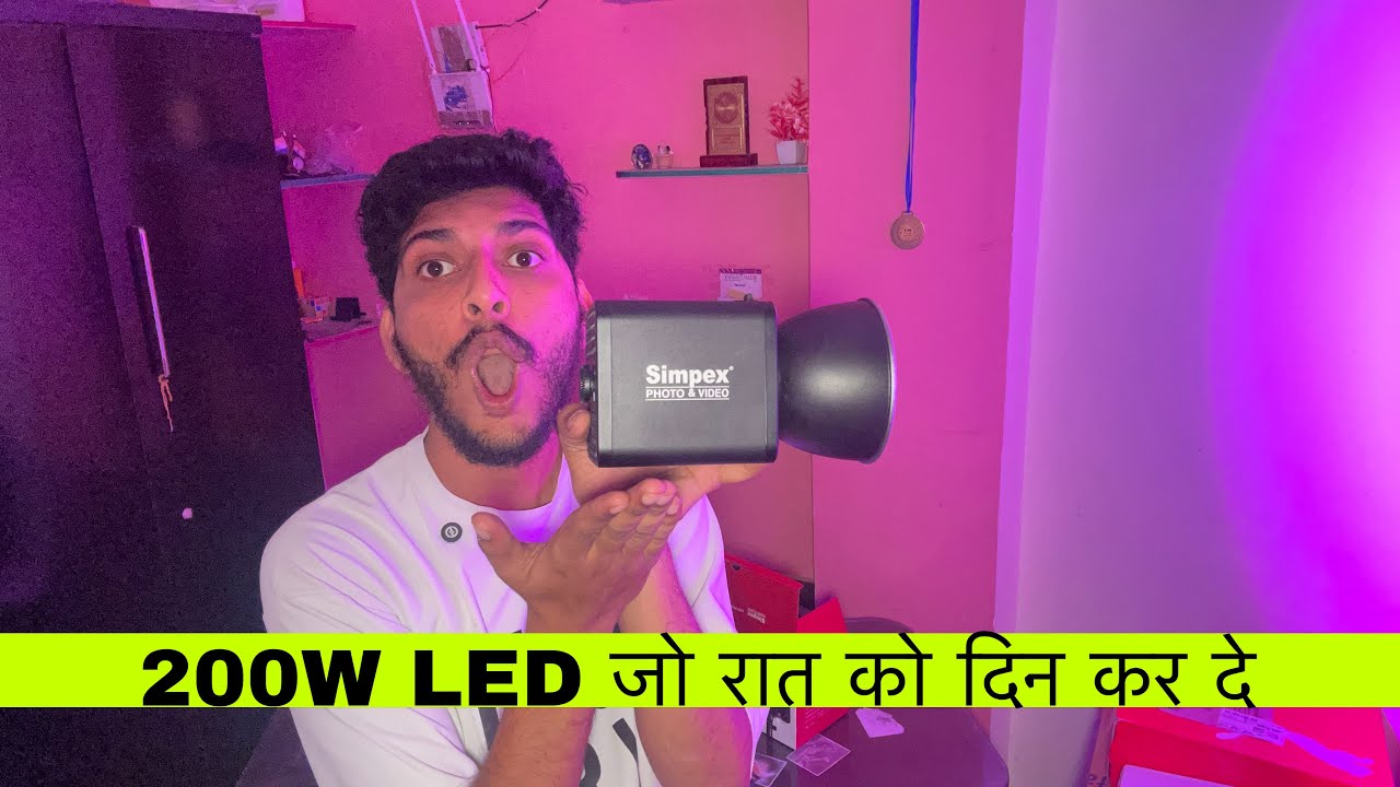 200W Light Review of Simpex (SLB-200Bi) 200W Dual color continuous led light with built in battery