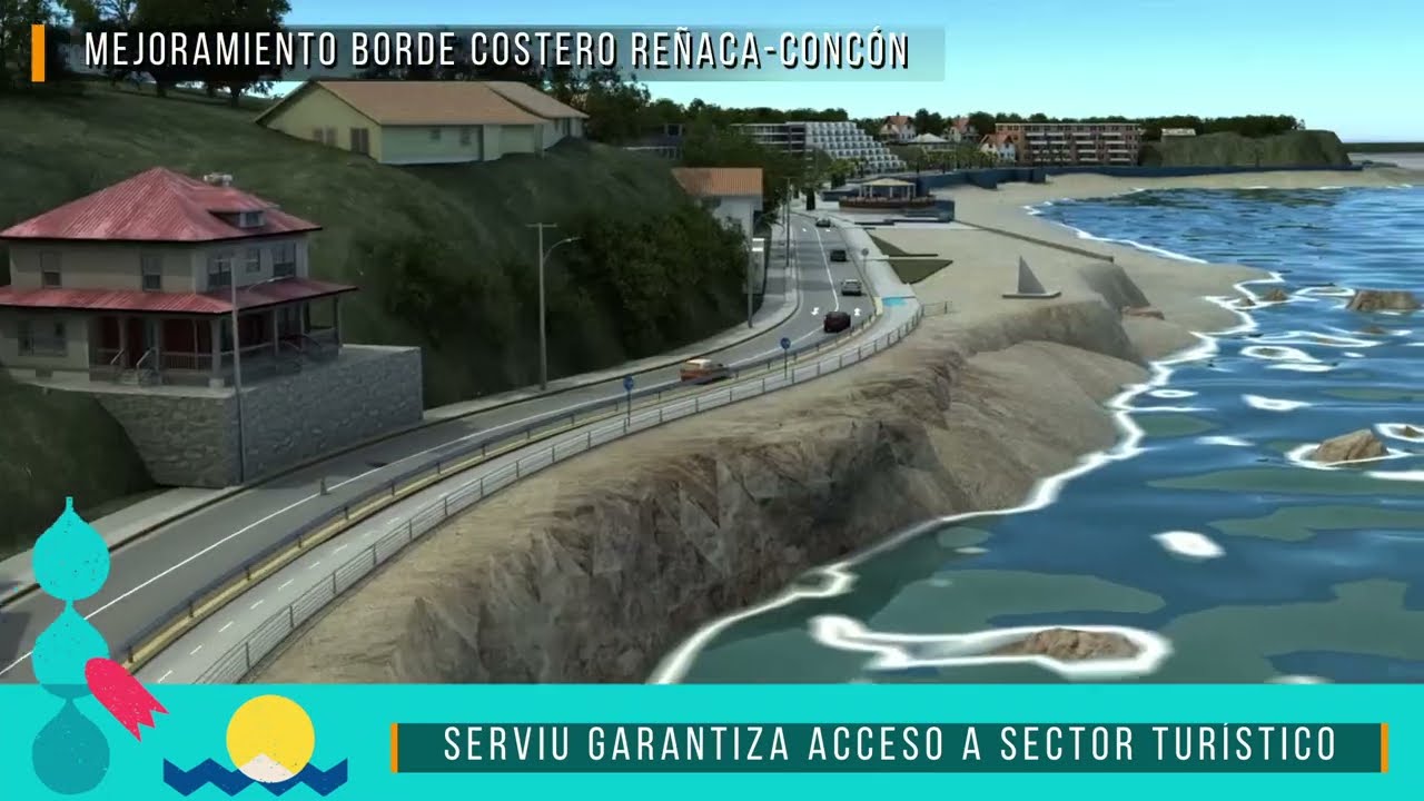 Proyecto de mejoramiento Borde Costero Re&ntilde;aca-Conc&oacute;n