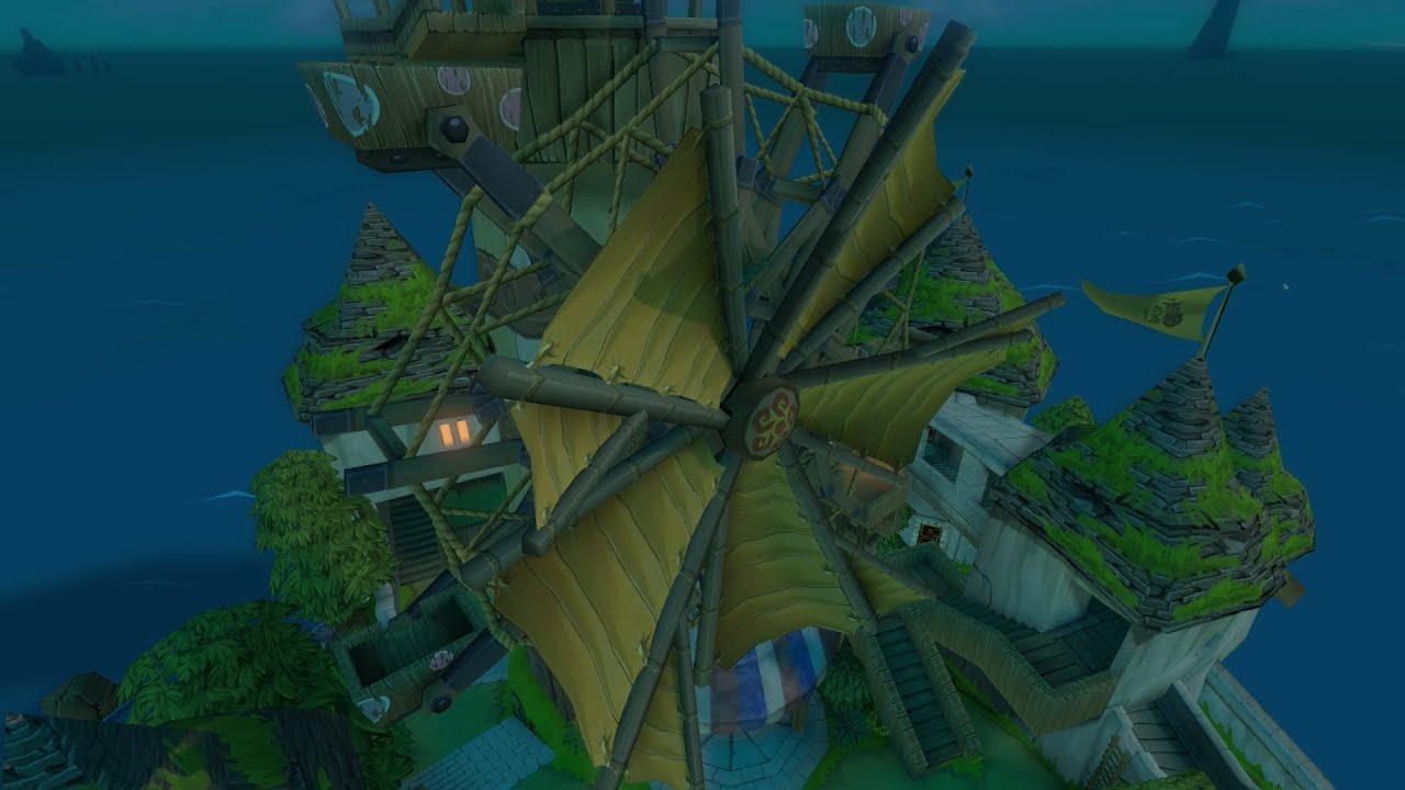 The Legend of Zelda : The Wind Waker HD - Le moulin à vent et le phare de Mercantîle