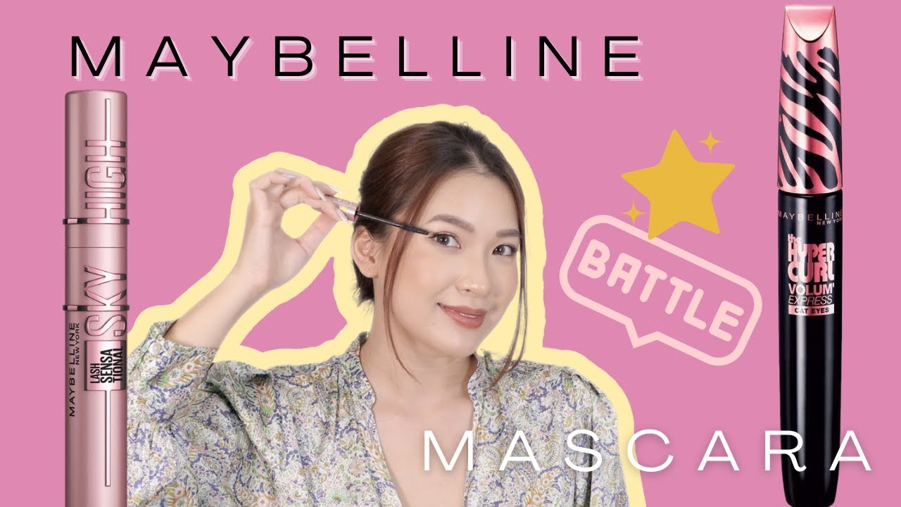 Maybelline Mascaras Battle | SKY HIGH vs. HYPER CURL (nội địa Nhật)