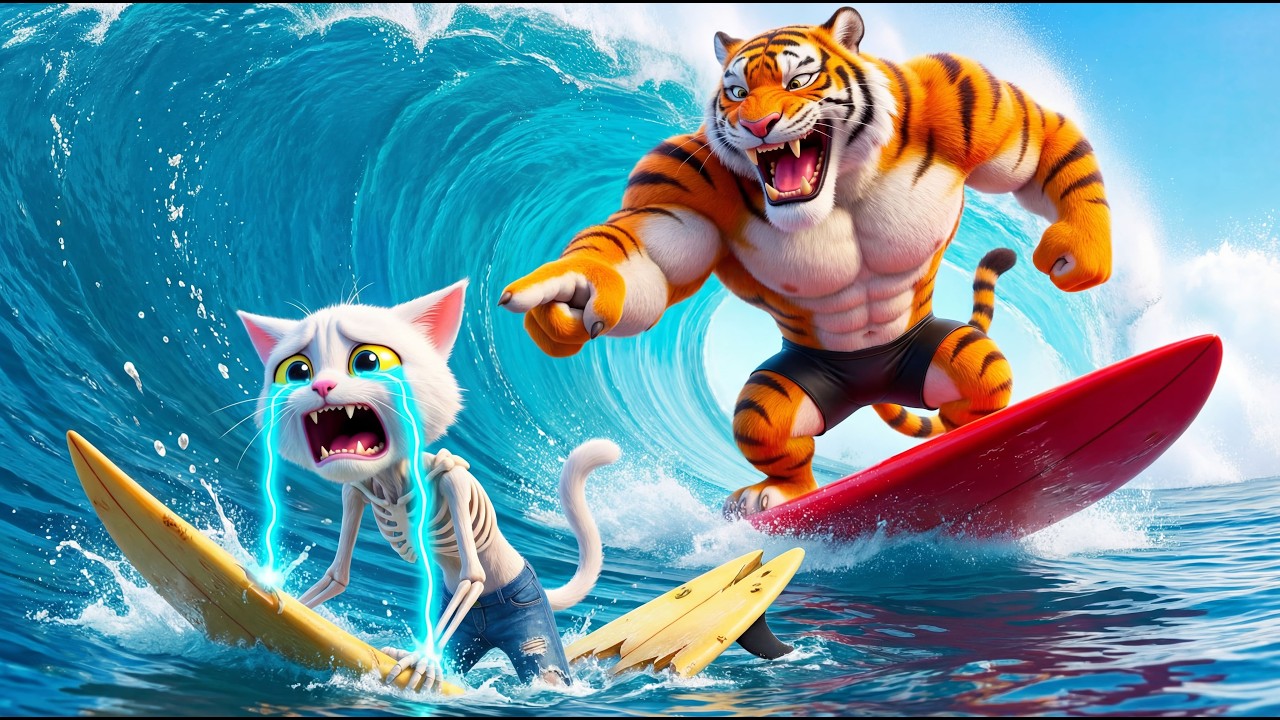 Heartbroken Skinny Cat Becomes Surf Champion – Most Emotional Comeback Ever!