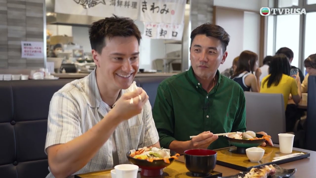 空運世一｜敏瀚冧客狂出招！兩男賣海鮮出奇招  餵食送抱惹笑場面｜TVBUSA｜民生｜洪永城｜朱敏瀚｜劉穎鏇