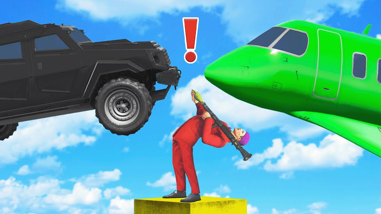 RPG Vs CARS Vs FLIGHT🤯 - GTA 5 Funny Moments
