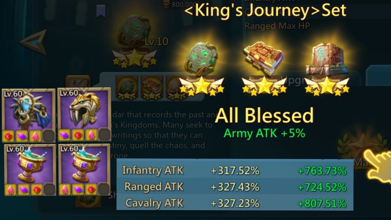 MY RALLY TRAP AFTER 8 YEARS..FINALLY BLESSING  KING JOURNEY..LORDS MOBILE