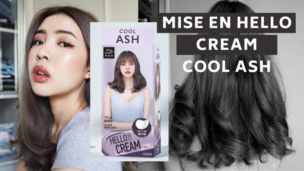CAT RAMBUT ASH GREY pake MISE EN SCENE Bubble Cream, berhasil ga ya?? | Mise En Cool Ash