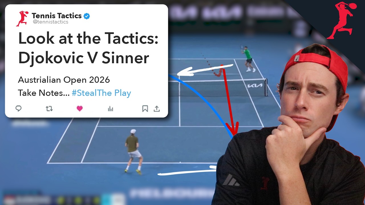 Breaking Down The Highlights - Djokovic & Sinner #tennis #tennistactics
