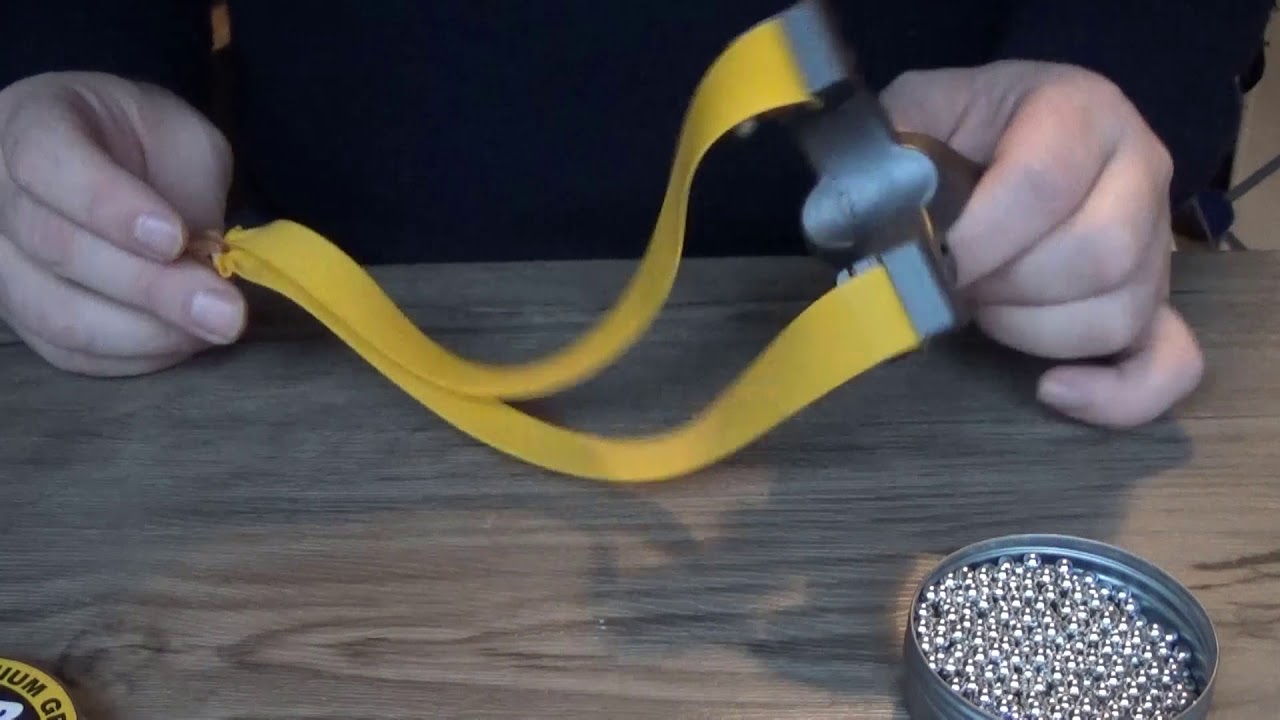 Testing a Super Fun Elastic Band Slingshot from Aliexpress