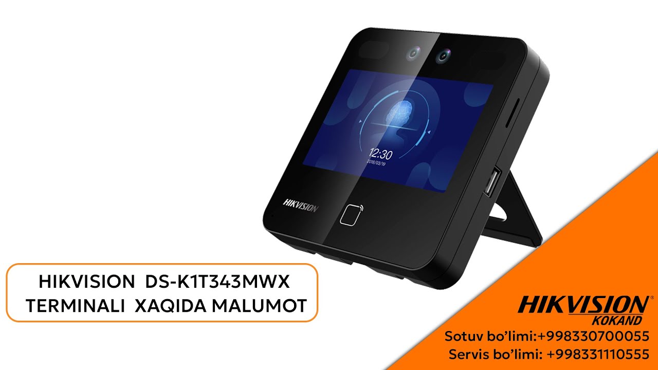 HIKVISION  DS-K1T343MWX TERMINALI XAQIDA MALUMOT