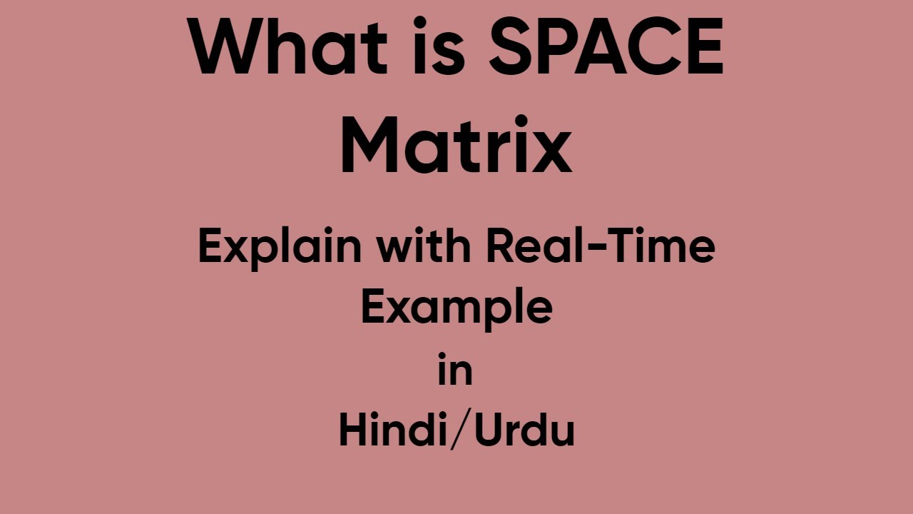 SPACE Matrix | Real-Time Example | Step by Step Guide | #strategicmanagement #education