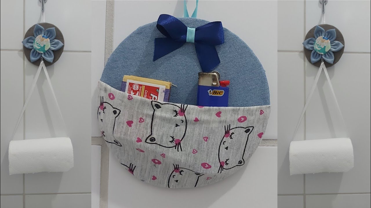 2 IDEIAS de artesanato para cozinha com papelão e retalhos de tecido | Faça você mesmo