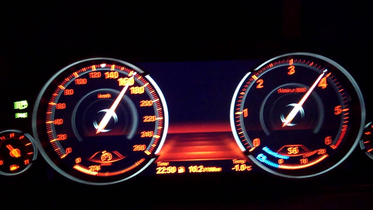 BMW F10 520d XDrive N47N acceleration 0-200