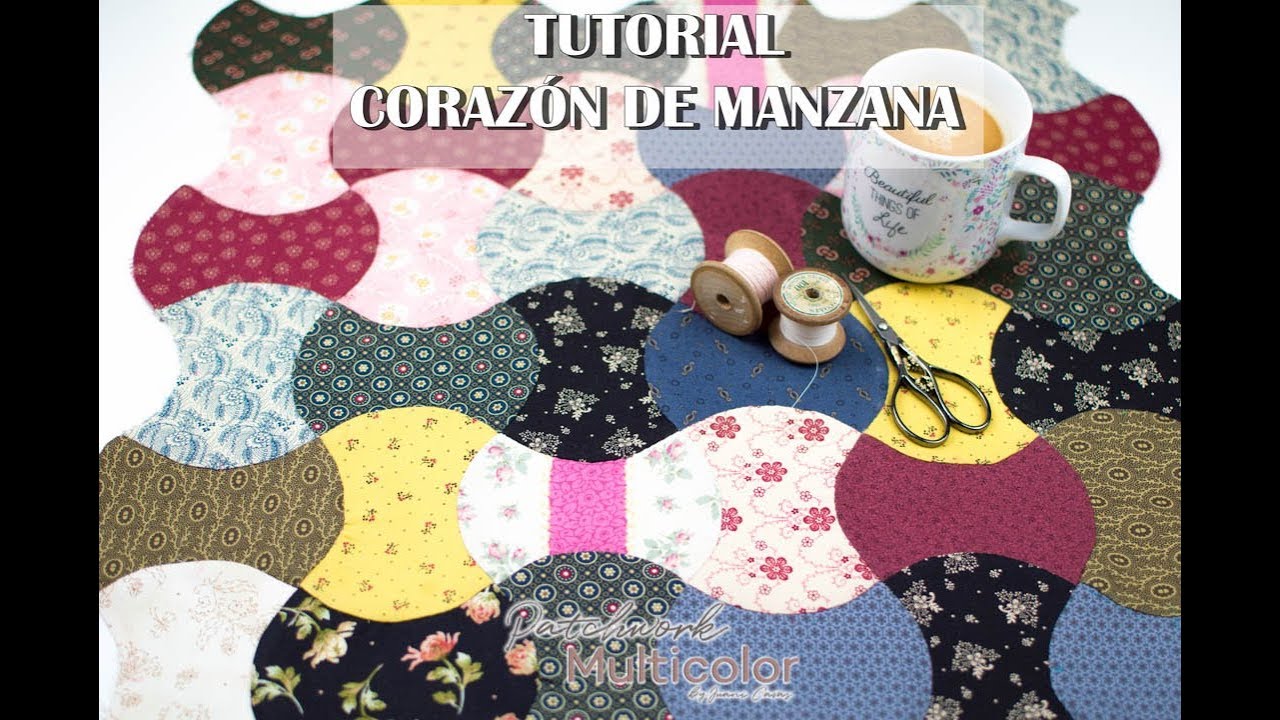 Tutorial corazón de Manzana Patchwork Apple Core Tutorial