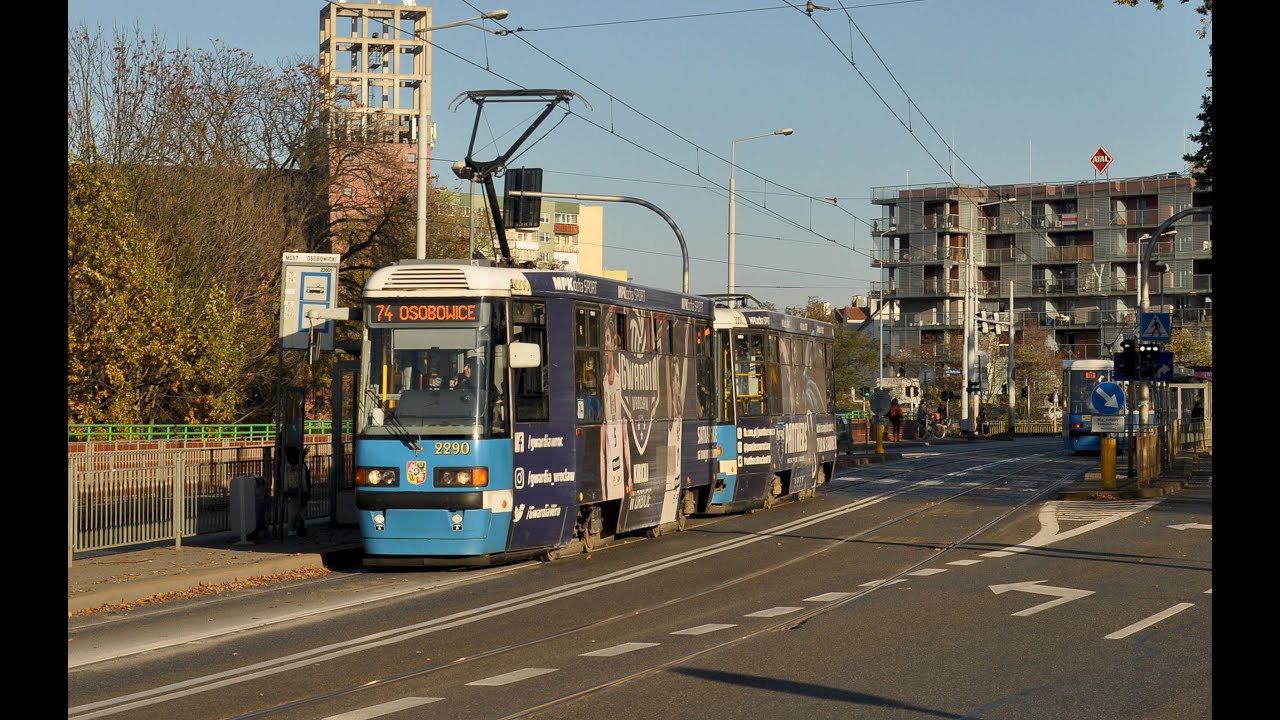 Konstal 105NWr #2290+91 @ MPK Wrocław, 72