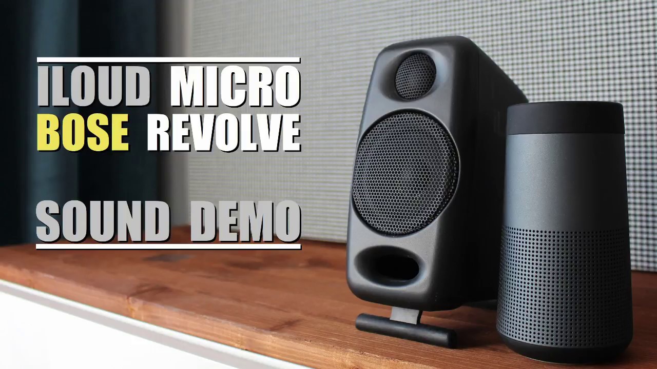 Bose Soundlink Revolve (Stereo) vs iLoud Micro Monitor (Bluetooth)  ||  Sound Demo w/ Bass Test