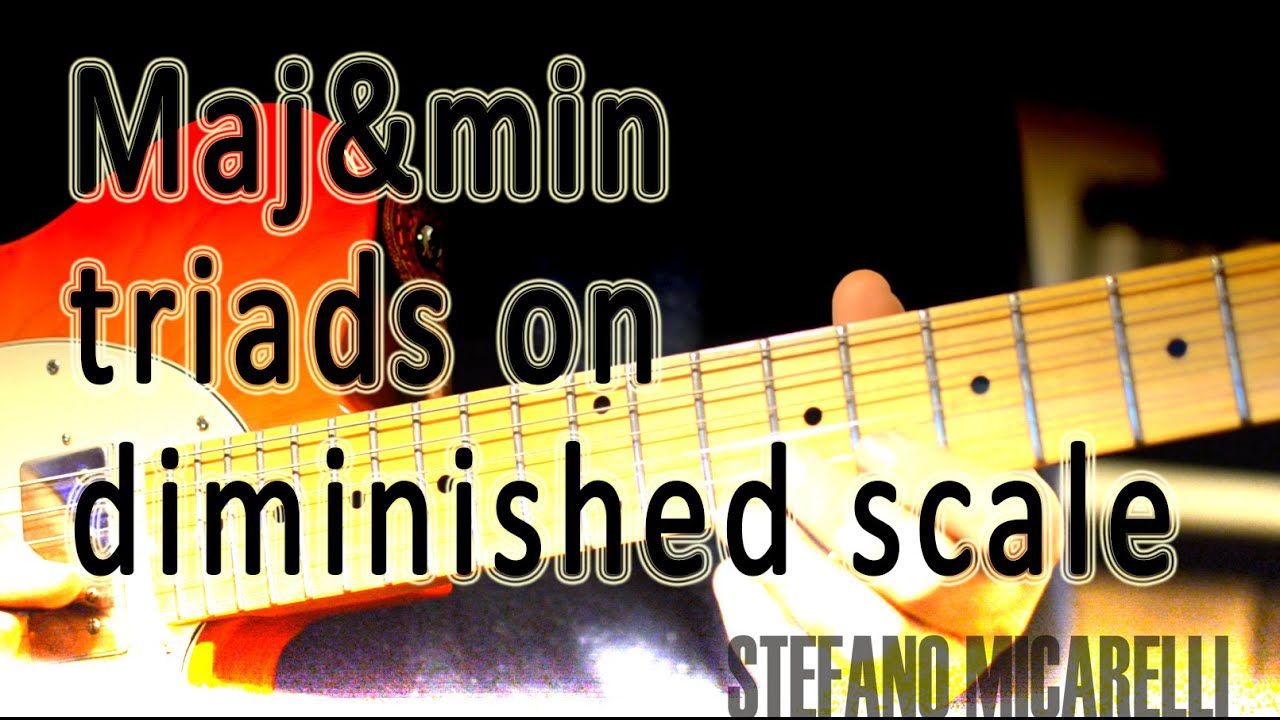Major and minor triads on the diminished scale