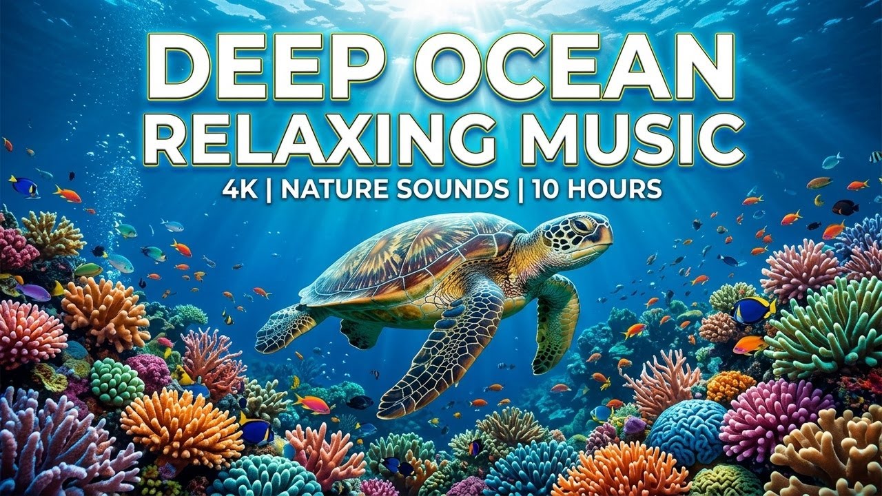 Ocean Night Glow 🌊 • Soothing Relaxation Music for Sleep 😴 • Gentle Underwater Echo 🌟