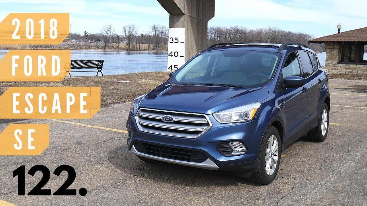 2018 Ford Escape SE // review, walk around, and test drive // 100 rental cars