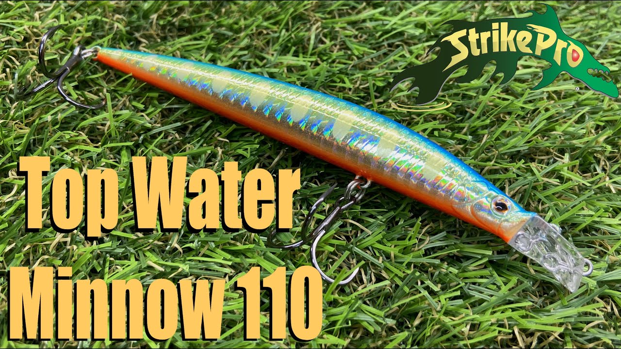Обзор воблера Strike Pro Top Water Minnow 110 по заказу Fmagazin