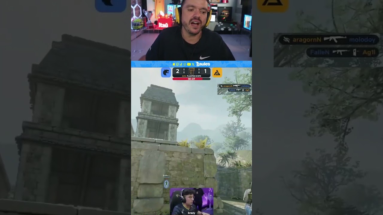 FALLENZAO! ELE &Eacute; DIFERENTE!#gaules  #cs2