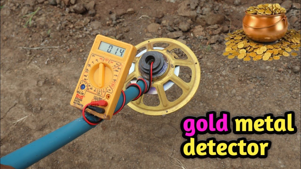 cd and speaker ki madad se banaya metal detector