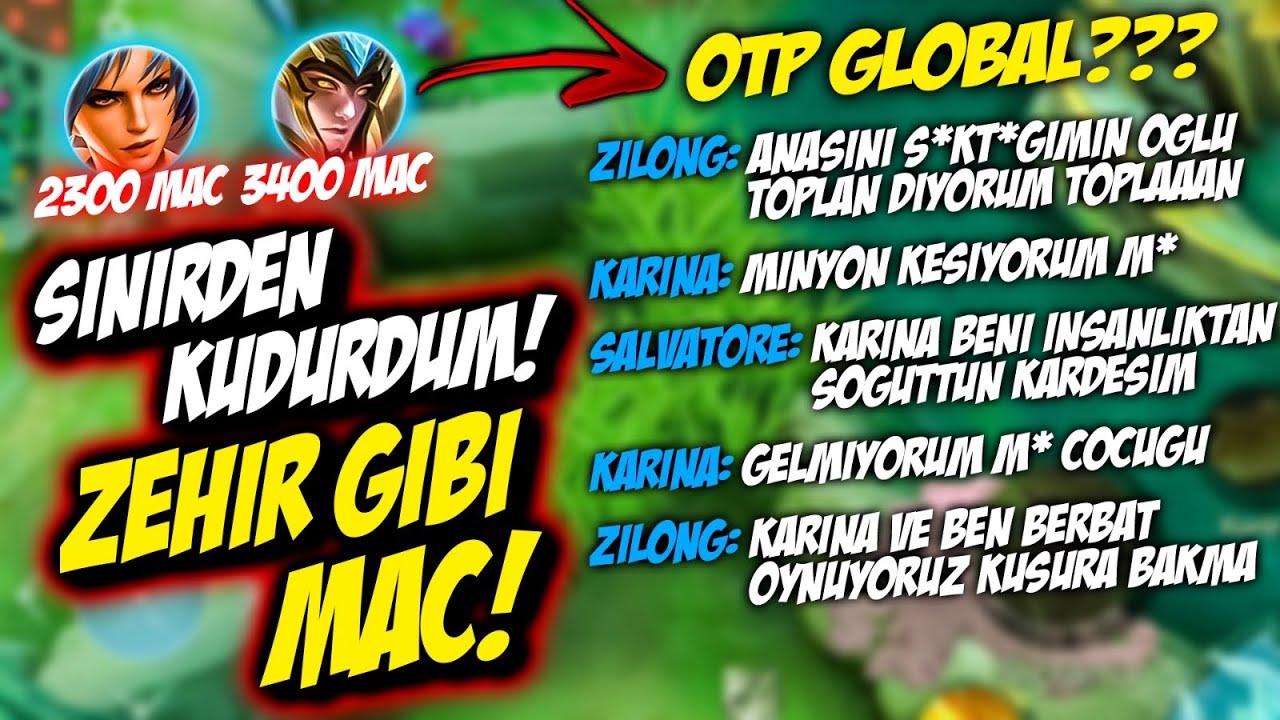 SİNİRDEN KUDUR KUDUR KUDURDUĞUM MAÇ & ÖNCE FEEDLEDİLER SONRA ÖZÜR DİLEDİLER | Mobile Legends
