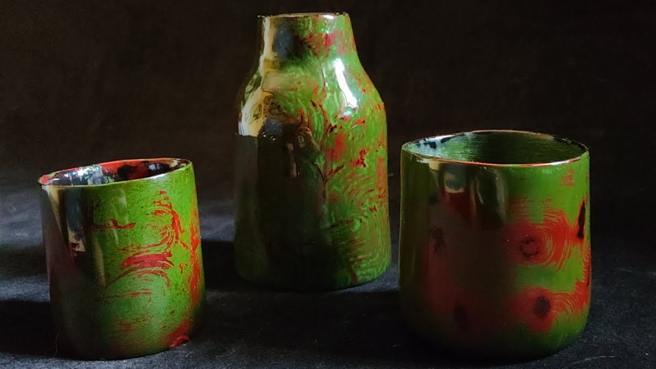 Making a cup using ancient Kanshitsu technique using cloth and urushi lacquer