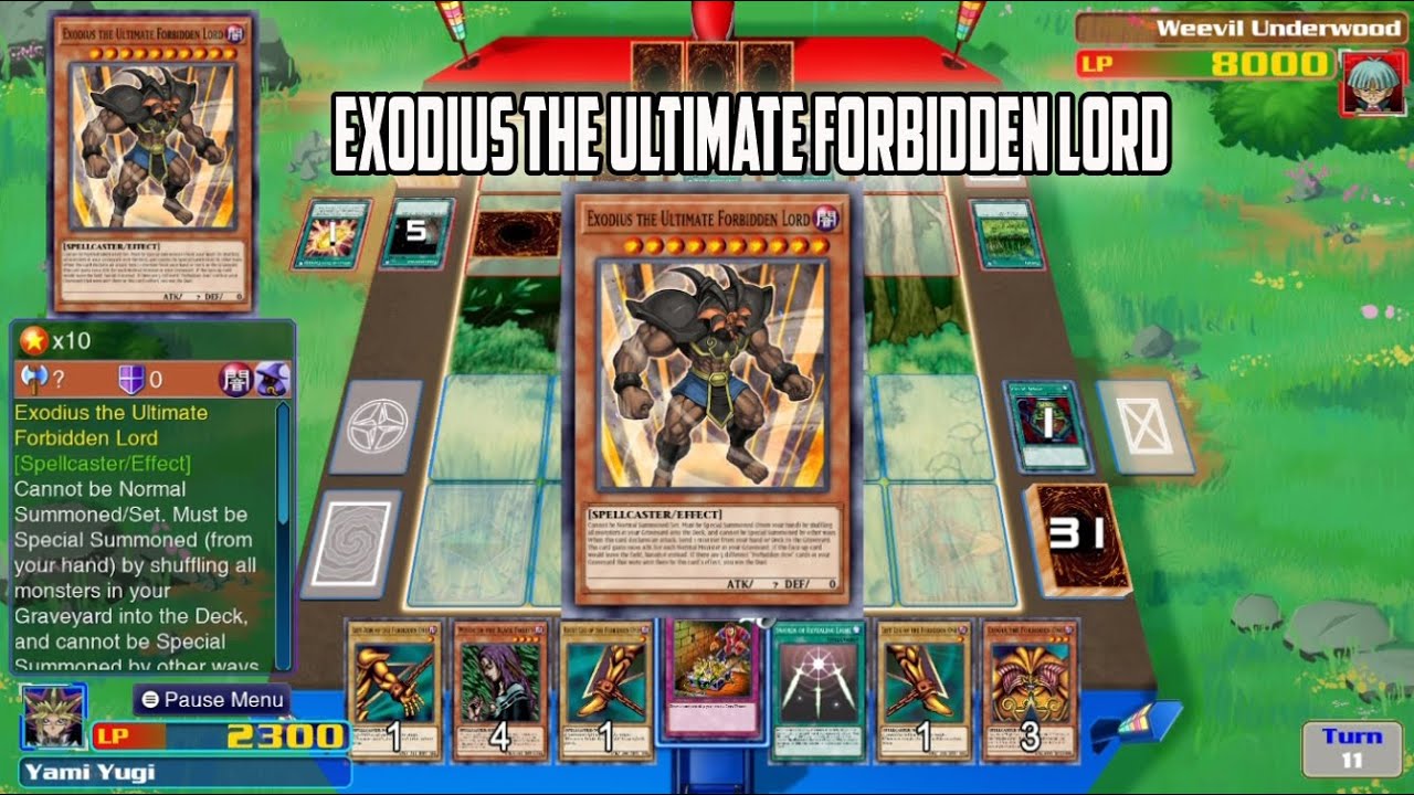 Yu Gi Oh! Legacy of the Duelist Link Evolution - Exodius The Ultimate Forbidden Lord